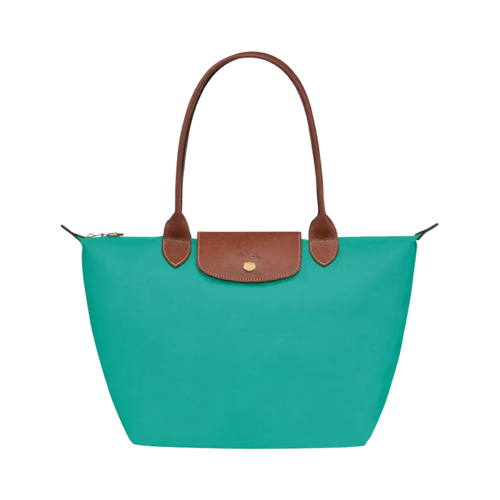 Bea | Bolso Tote Grande Plegable de Nailon, Turquesa