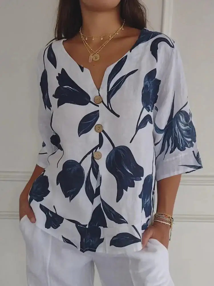 Gara | Blusa Floral para el Día a Día