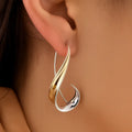 Serafina™ | Pendientes Bicolor Plata y Oro