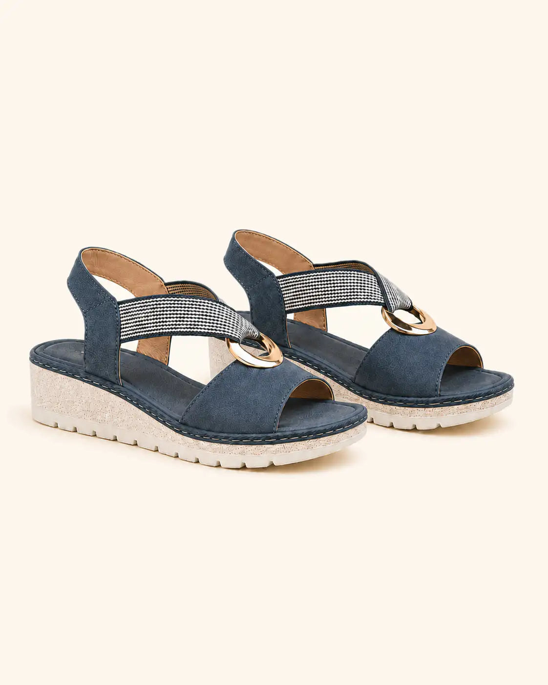 Pau | Amelia — Sandalias Cómodas Arco Dorado