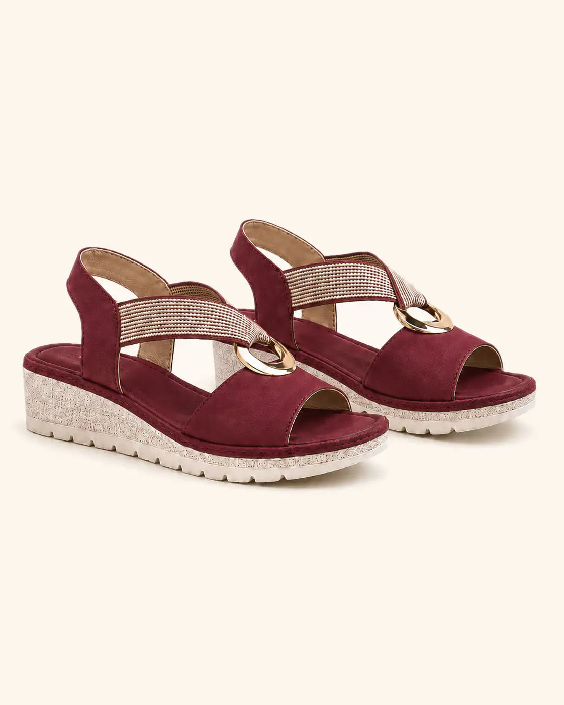 Pau | Amelia — Sandalias Cómodas Arco Dorado