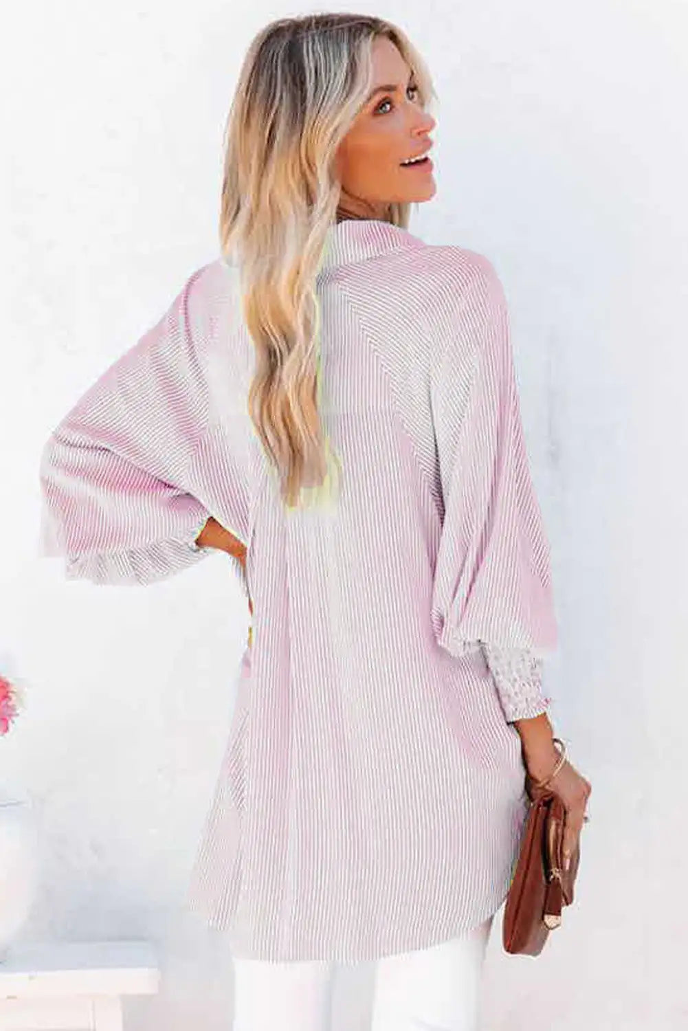 Jara | Camisa Oversize de Rayas en Tejido Ligero