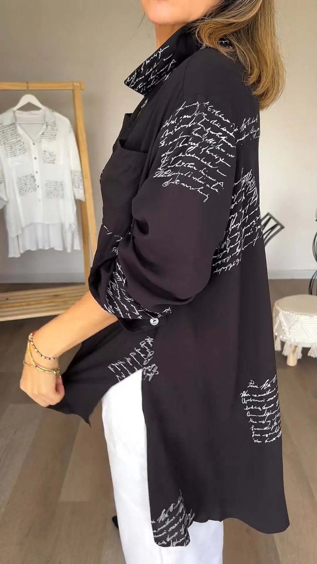 Itziar | Camisa Larga con Botones