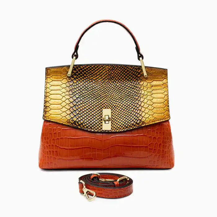 Presumida | Bolso Estructurado con Estampado Grabado