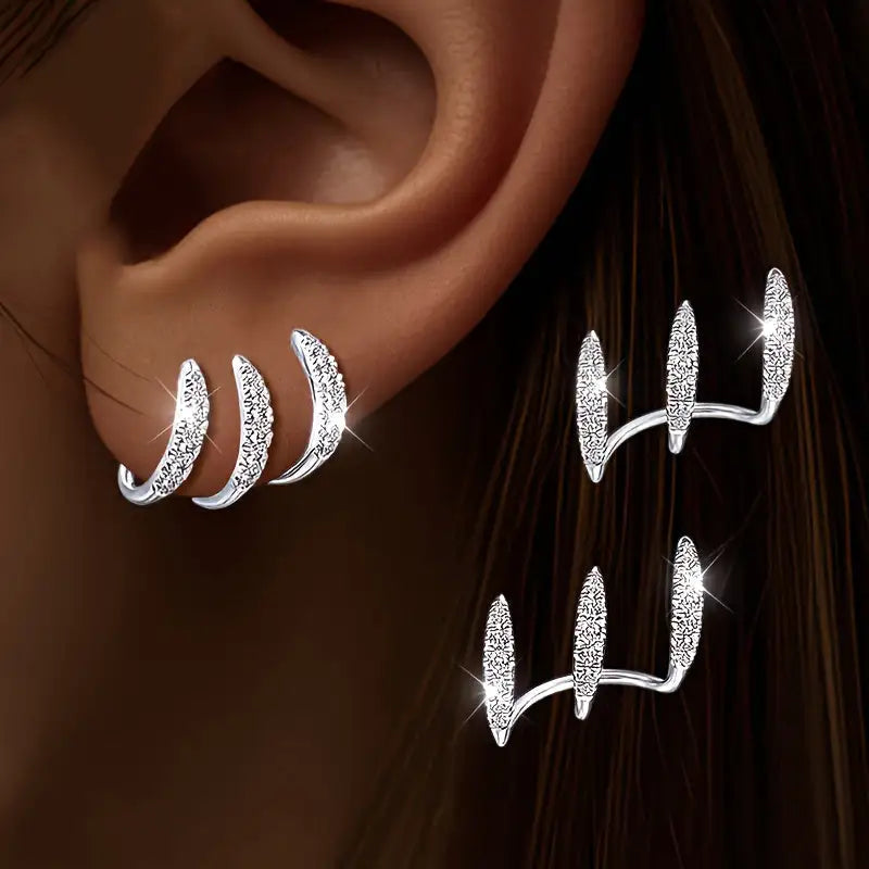 Flora | Pendientes Triples Elegantes