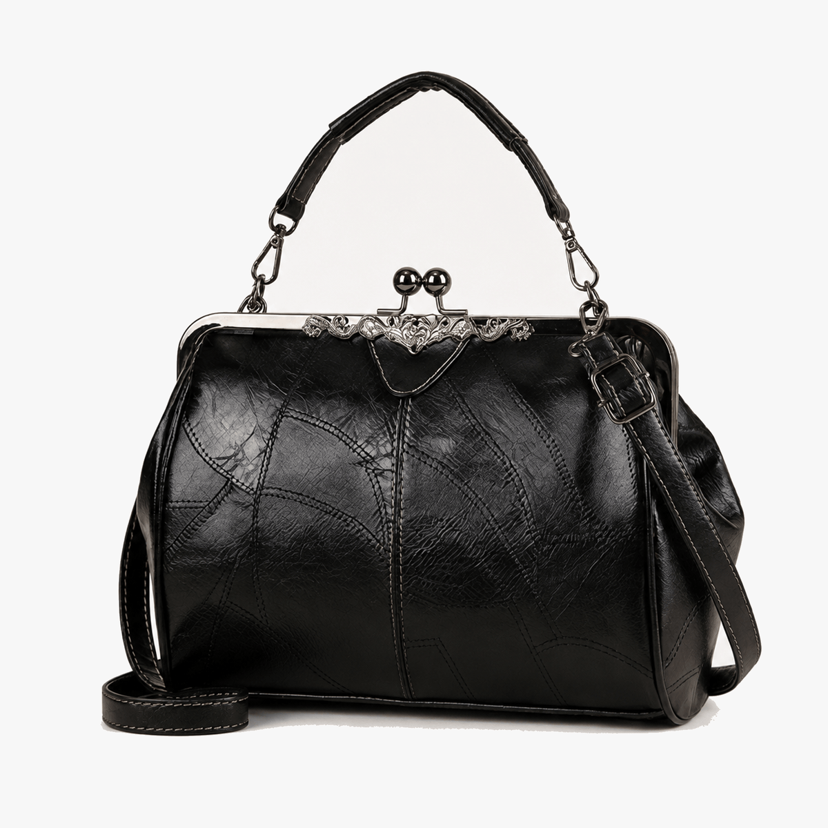 Amanda | Bolso de Mano con Cierre de Boquilla