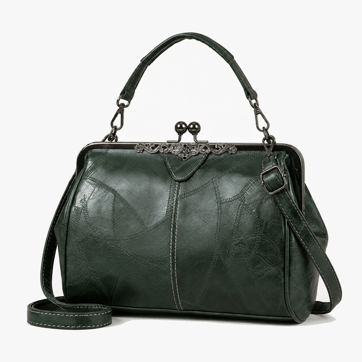 Amanda | Bolso de Mano con Cierre de Boquilla