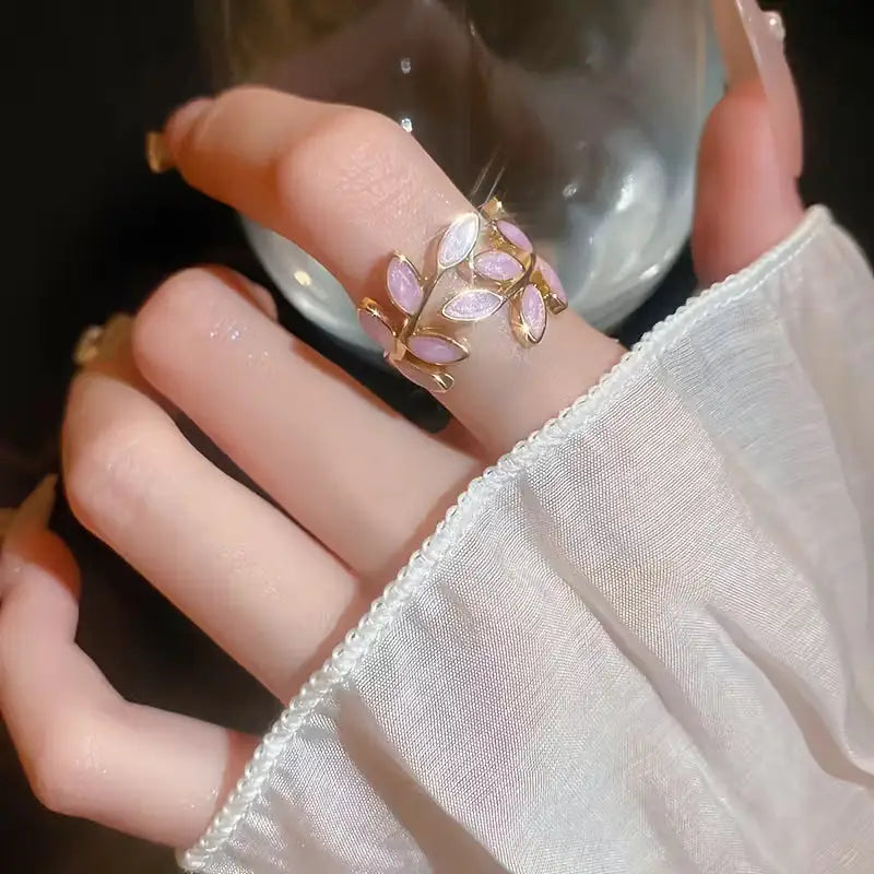 Rose Leaves | Anillo con Diseño de Hojas