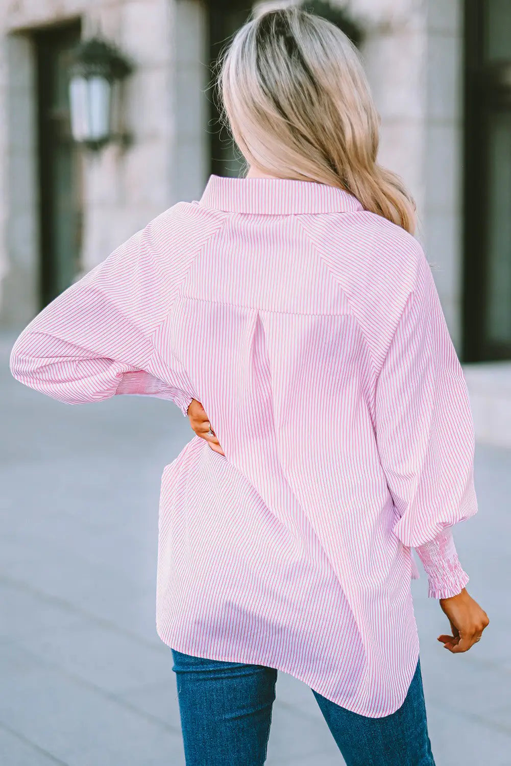 Jara | Camisa Oversize de Rayas en Tejido Ligero