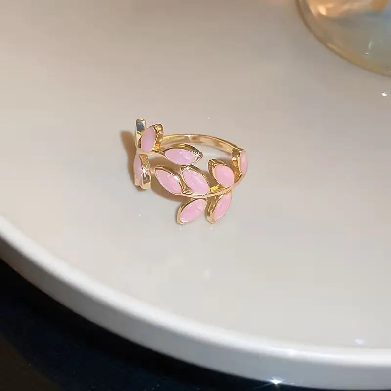 Rose Leaves | Anillo con Diseño de Hojas