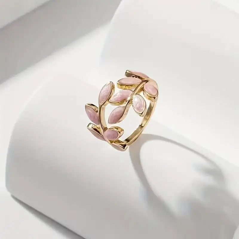 Rose Leaves | Anillo con Diseño de Hojas