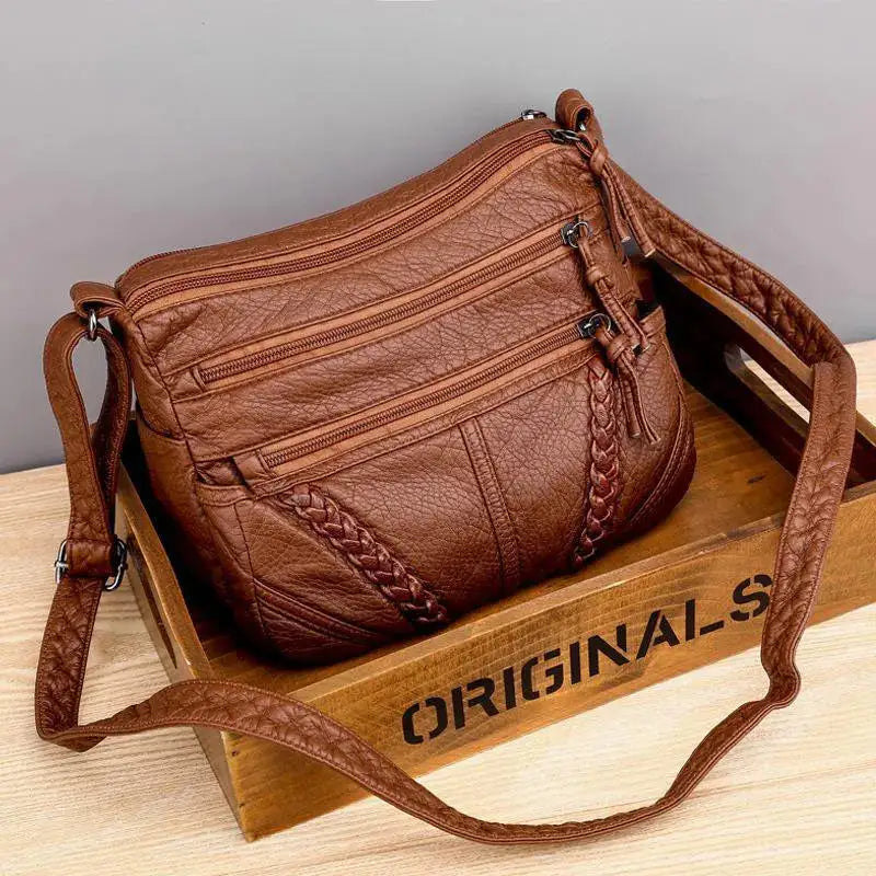 Gloria | Bolso Cruzado con Detalle Trenzado