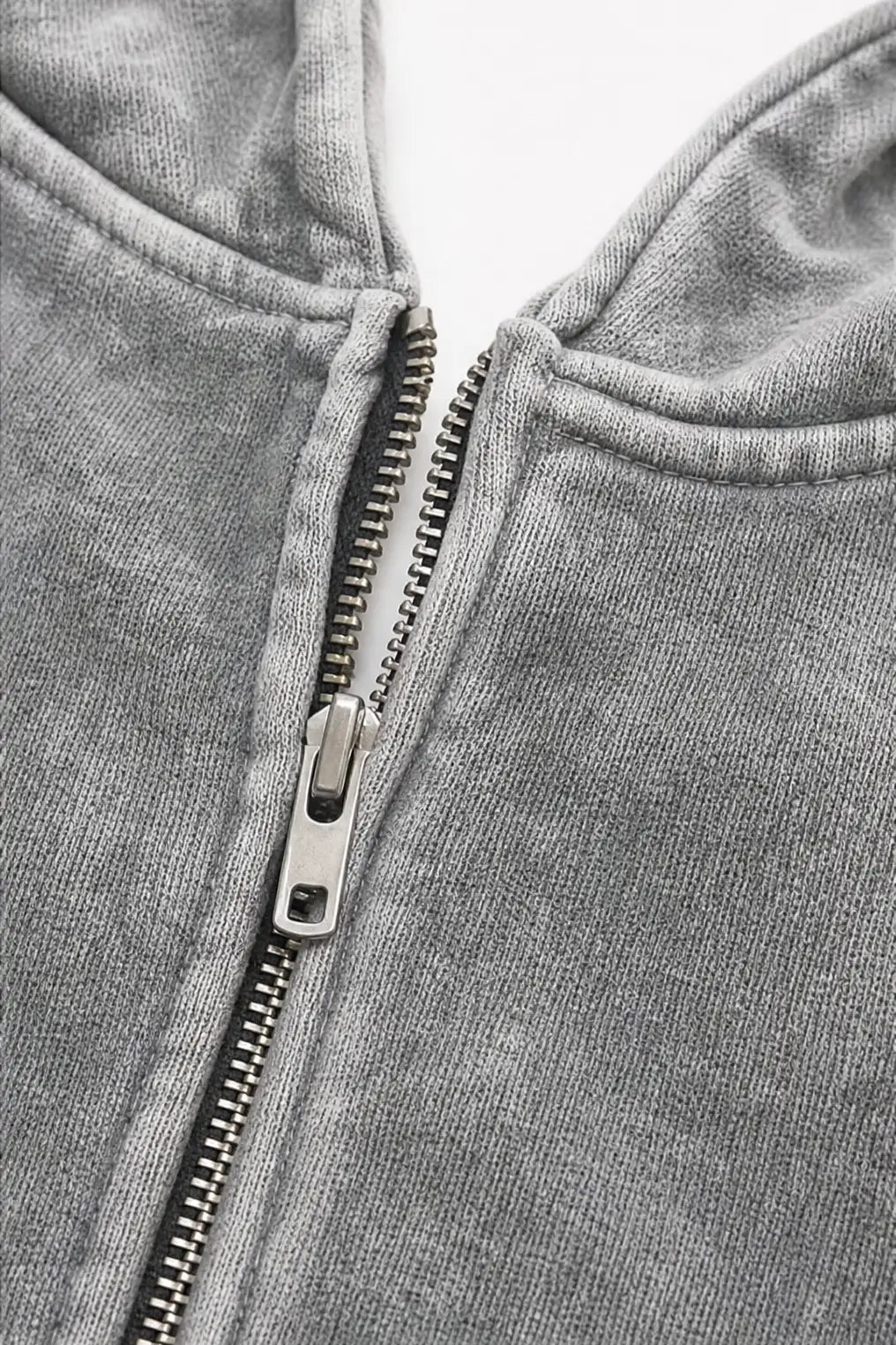 Cristeta | Sudadera con Cremallera Efecto Lavado
