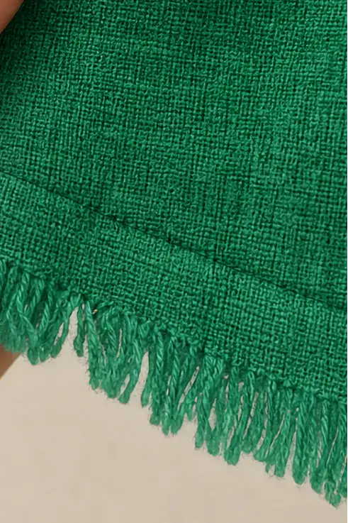 Gumersinda | Jersey de Cuello Redondo con Flecos
