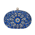 Celeste | Clutch Ovalado de Fiesta con Cristales
