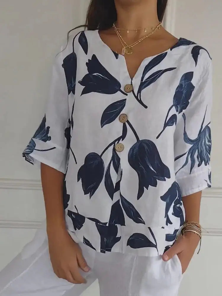 Gara | Blusa Floral para el Día a Día