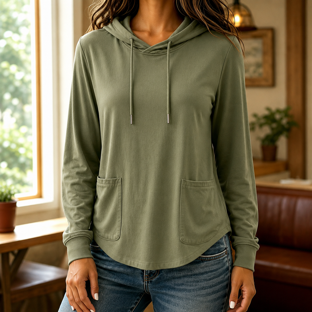Justina | Sudadera con Capucha y Bolsillos