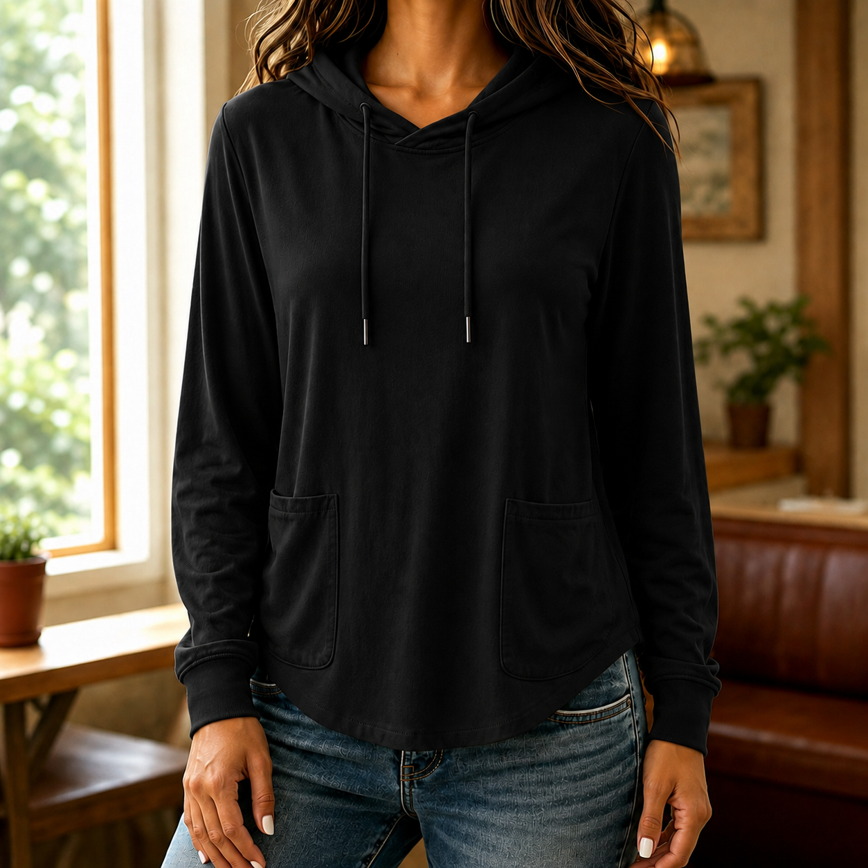 Justina | Sudadera con Capucha y Bolsillos