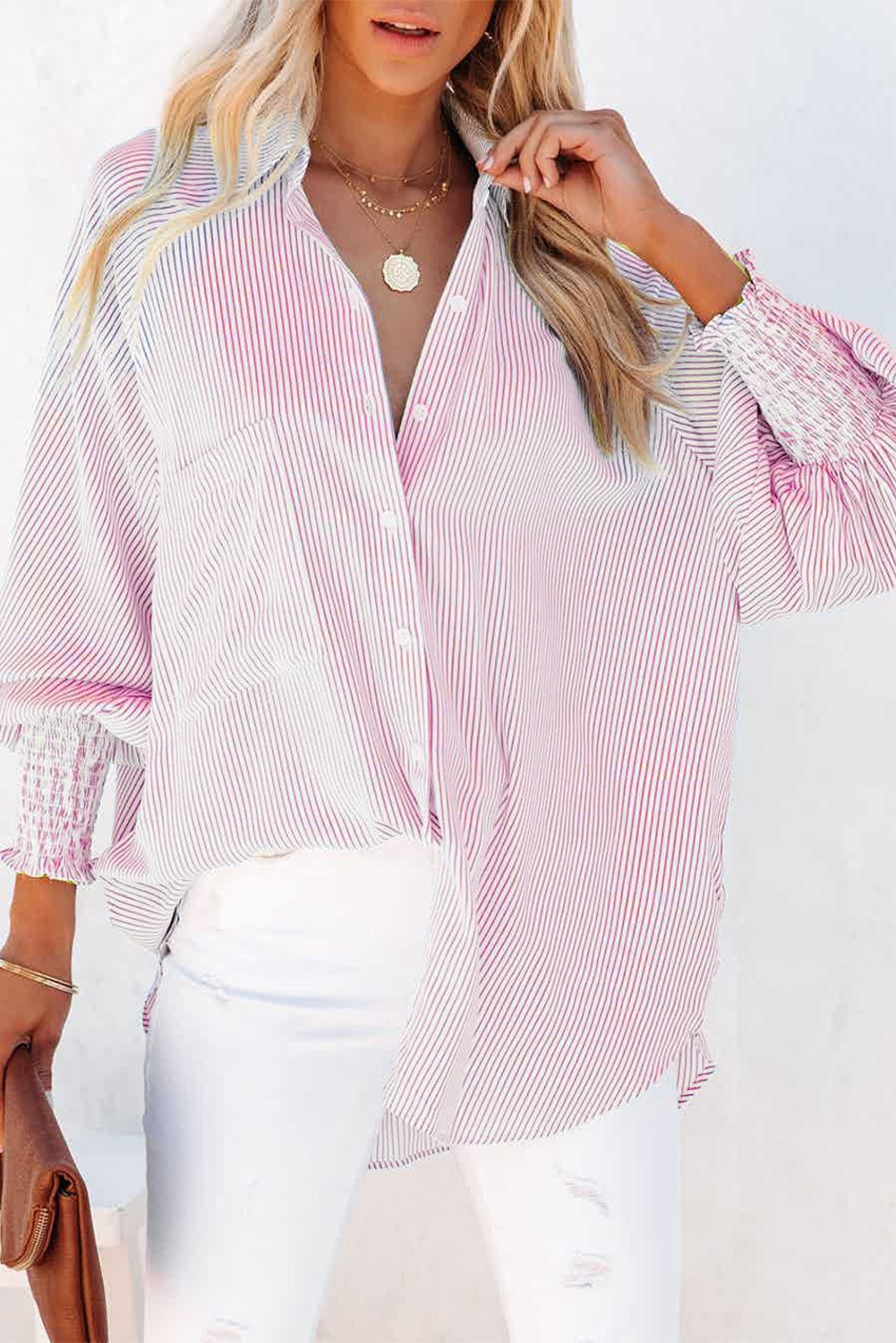 CAMISA OVERSIZE DE RAYAS