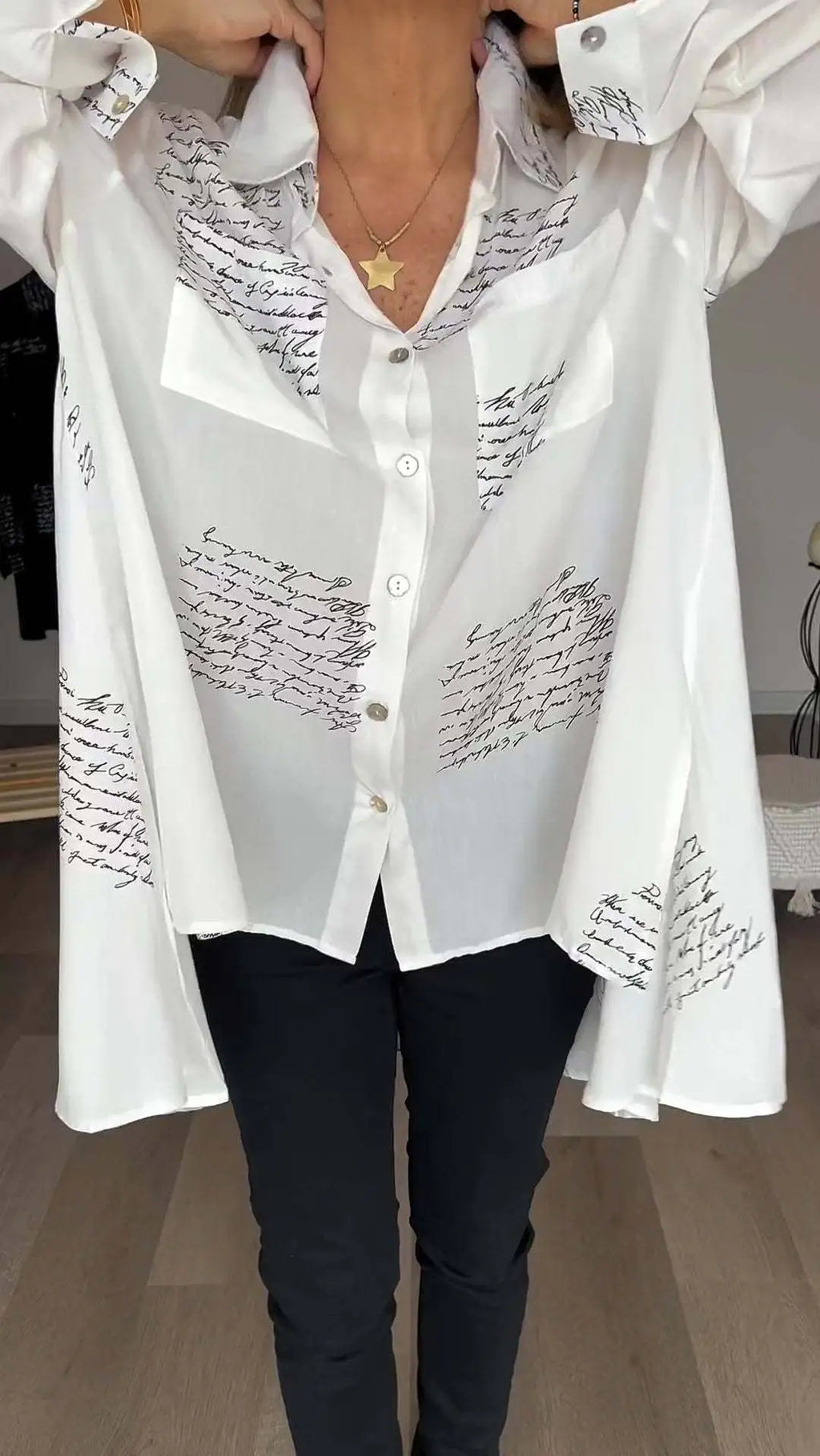 Itziar | Camisa Larga con Botones