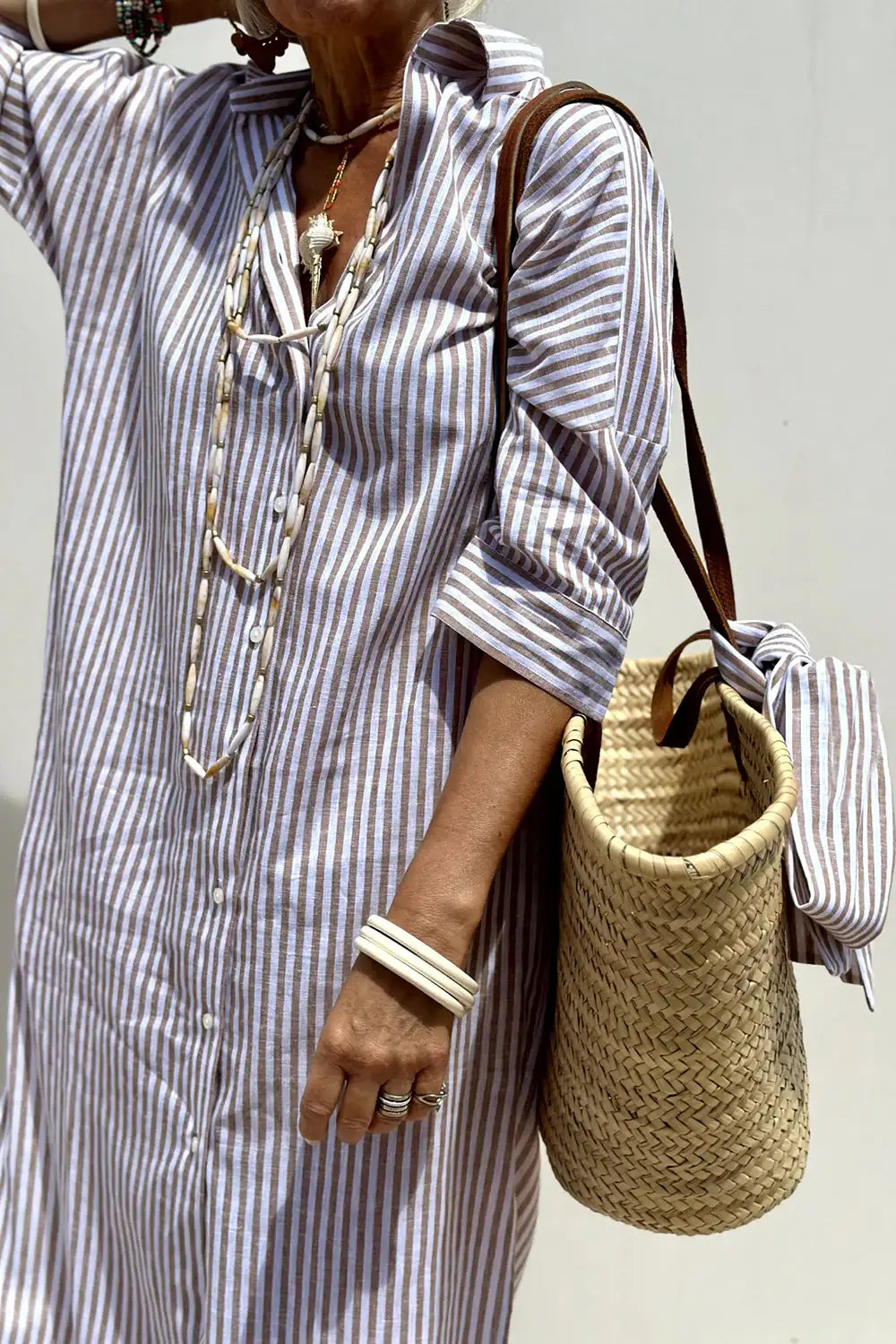 NIYARA | Vestido a rayas de temporada