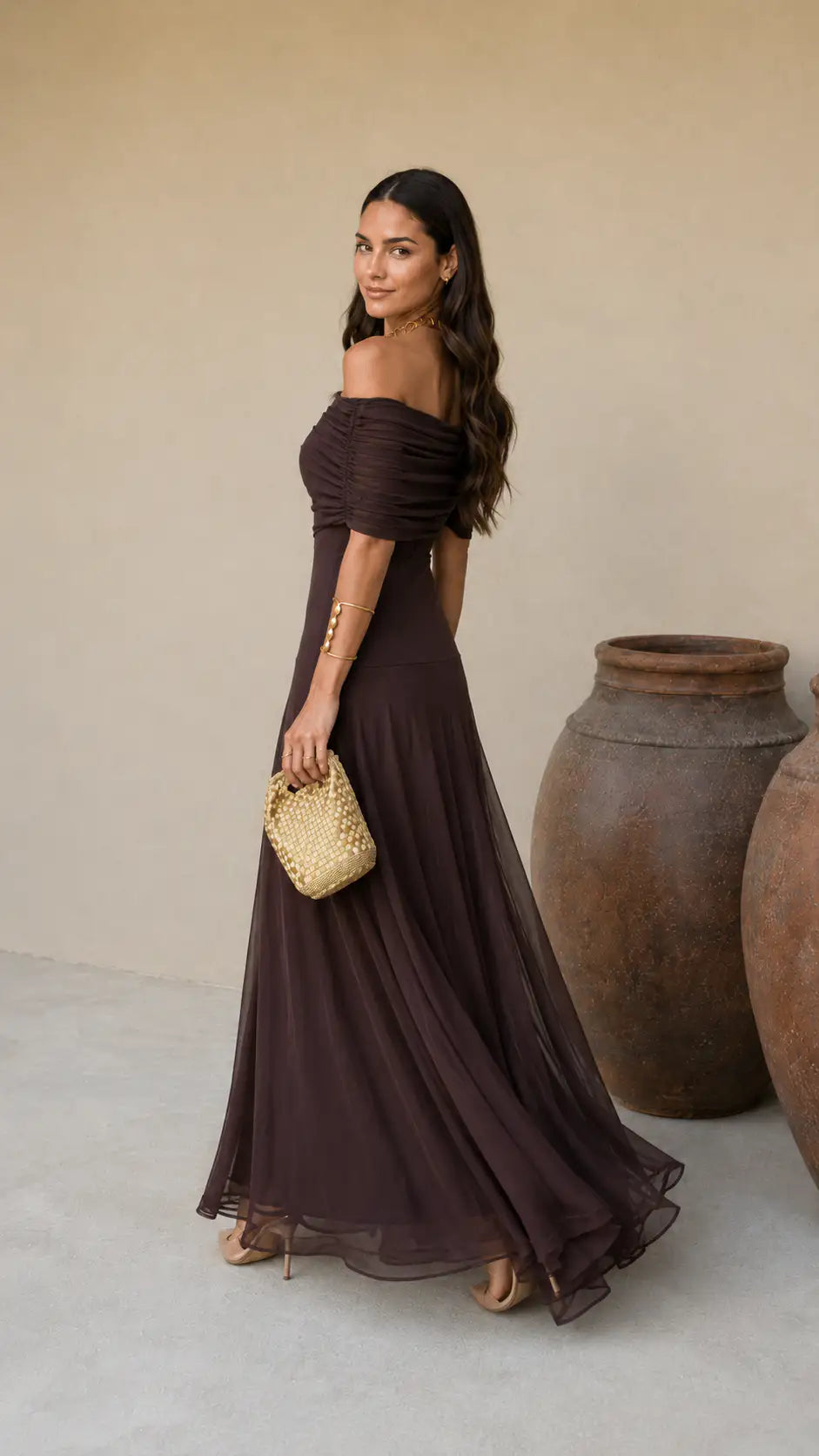 Suri | Vestido Toledo Color Marrón
