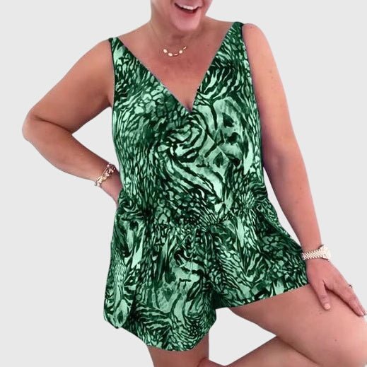 Elena  - Vestido de Baño Elegante con Escote en V