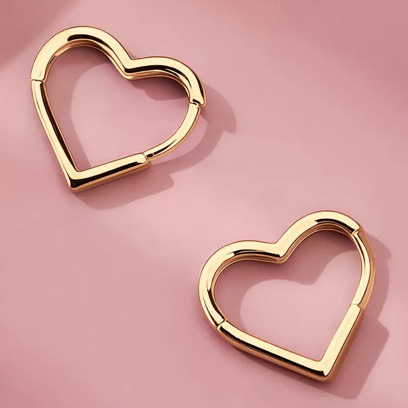 Pilar | Pendientes de Corazón en Acero Inoxidable