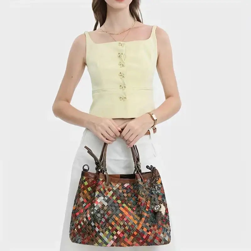 Marina | Bolso Tote con Patchwork