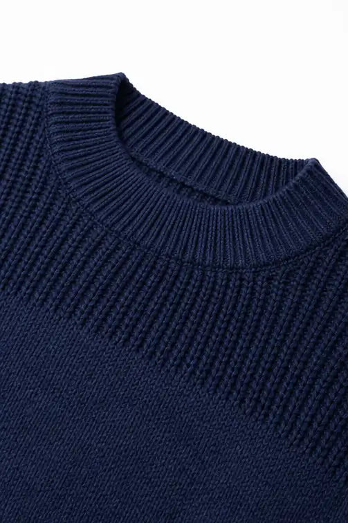 Gertrudis | Jersey Oversize de Canalé con Hombros Caídos