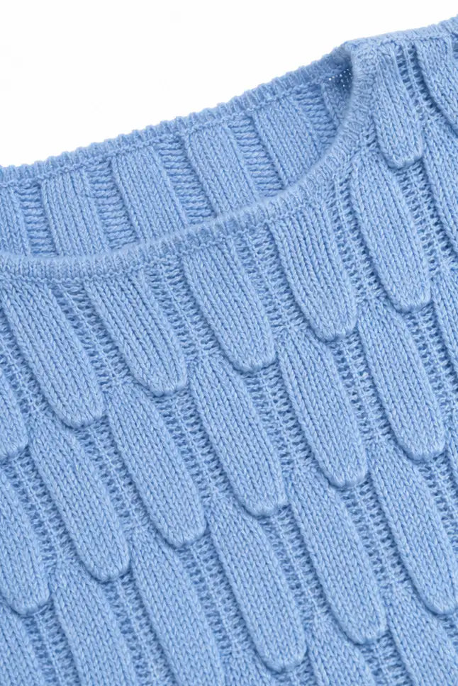 Mónica | Jersey Oversize Calado con Motivo de Hojas