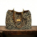 Olivia | Bolso de Lona con Estampado de Leopardo