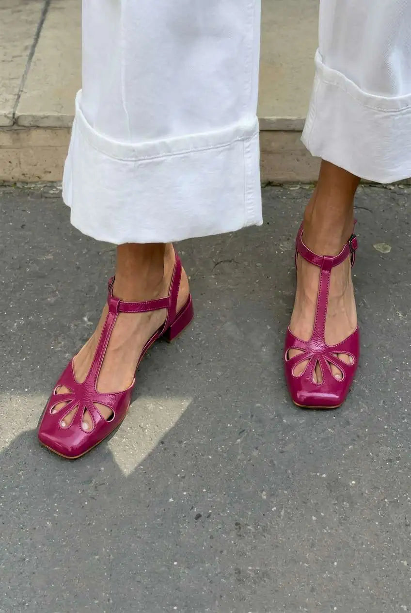 Carlota | Tacones Naranjas con Correa