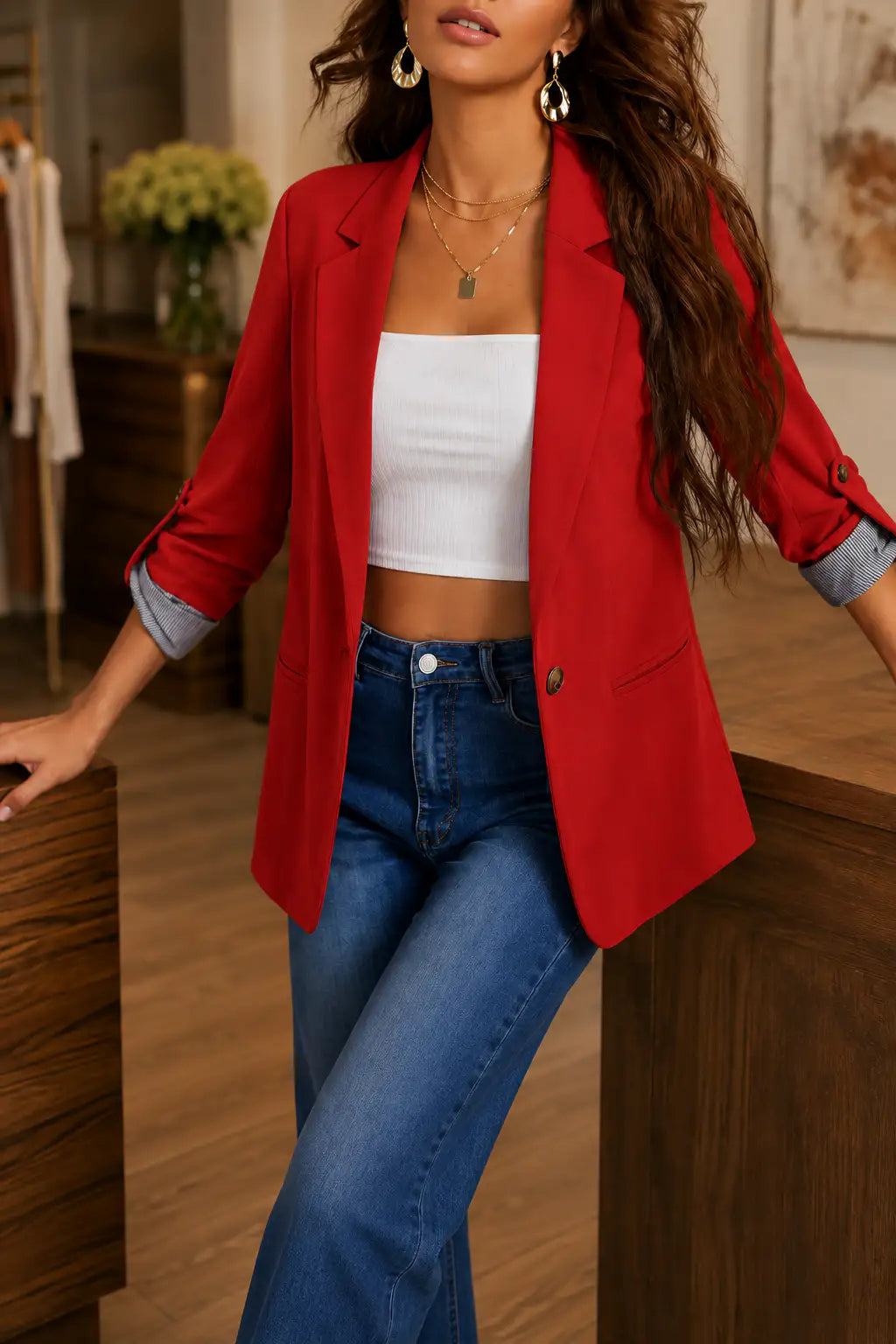 Fernanda | Americana de Punto con Solapas