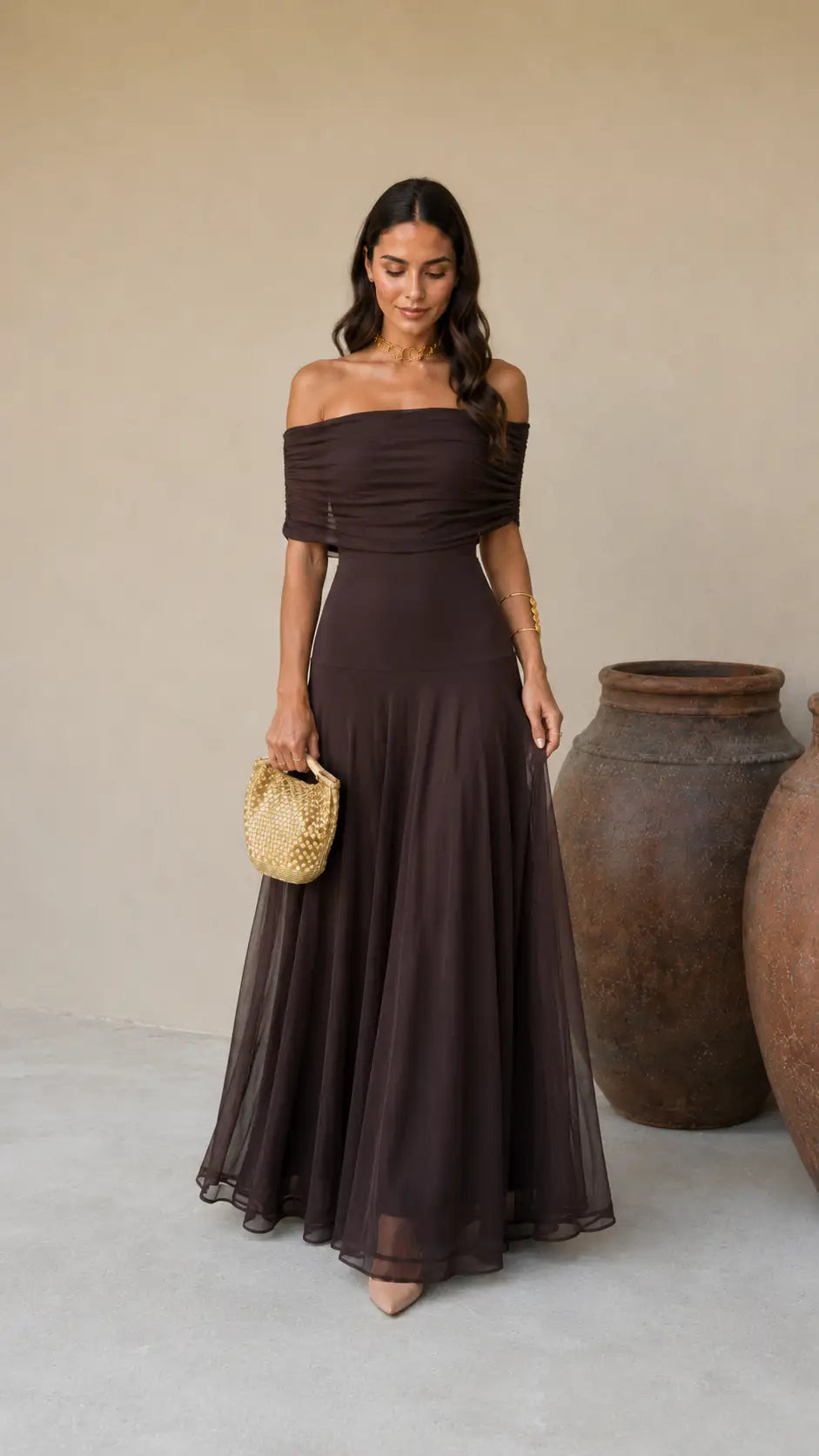 Suri | Vestido Toledo Color Marrón