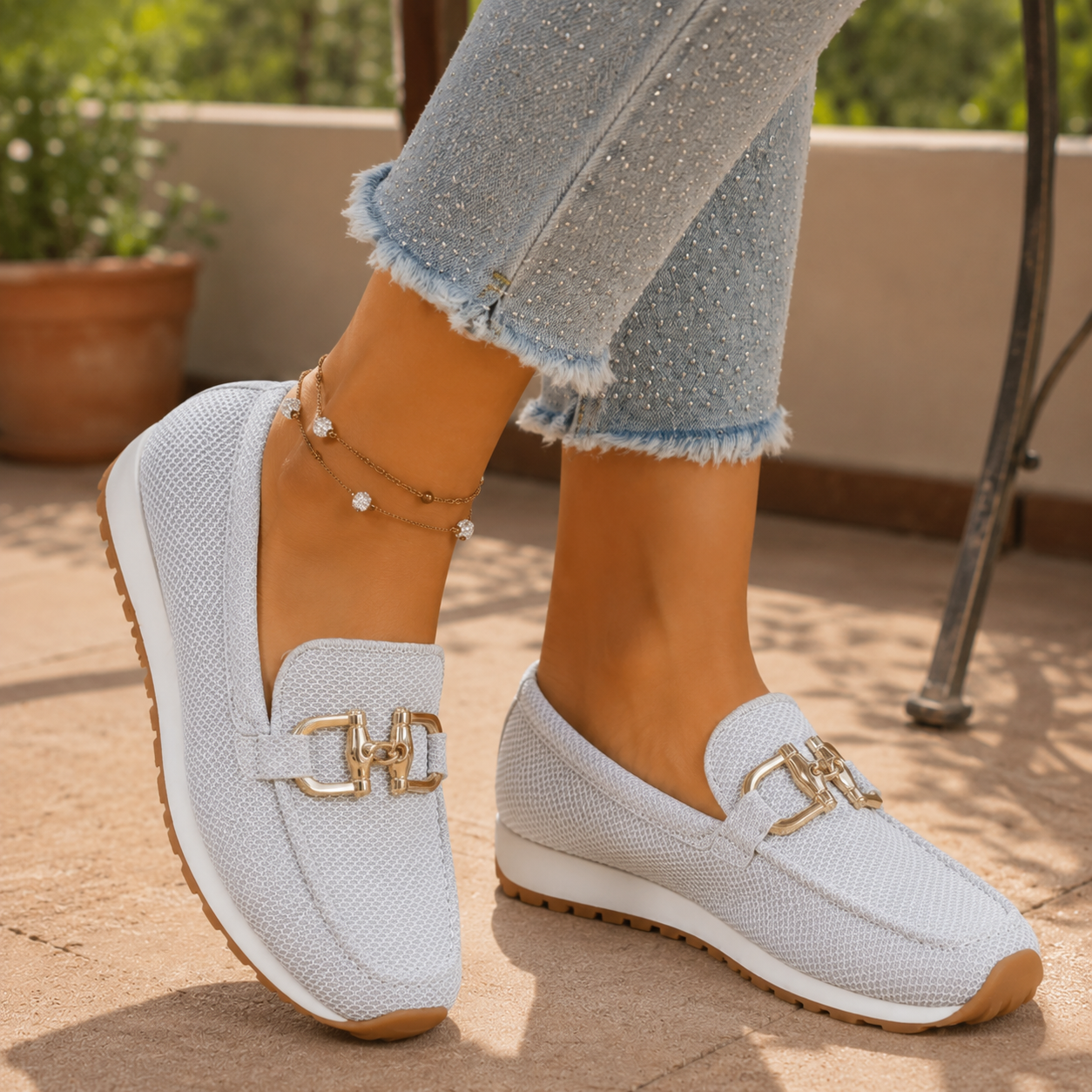 Benigna | Mocasín Cómodo de Piso