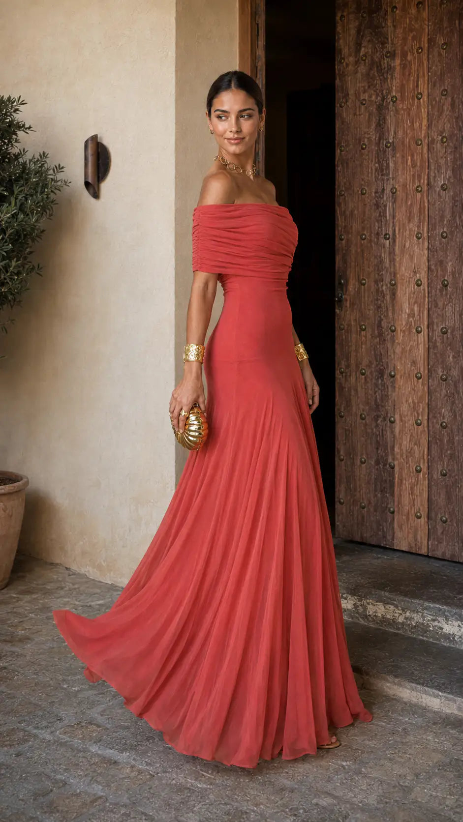 Vega | Vestido Toledo Terracota Claro