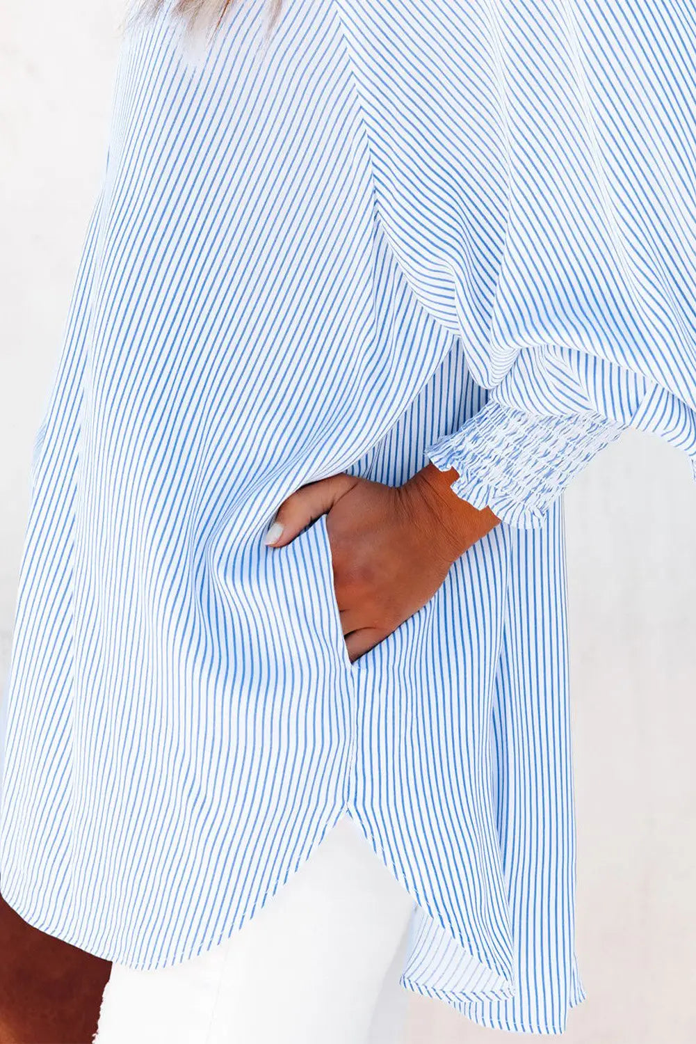 Jara | Camisa Oversize de Rayas en Tejido Ligero