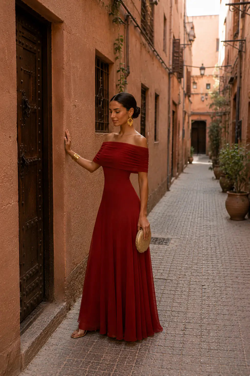 Viola | Vestido de Toledo Terracota
