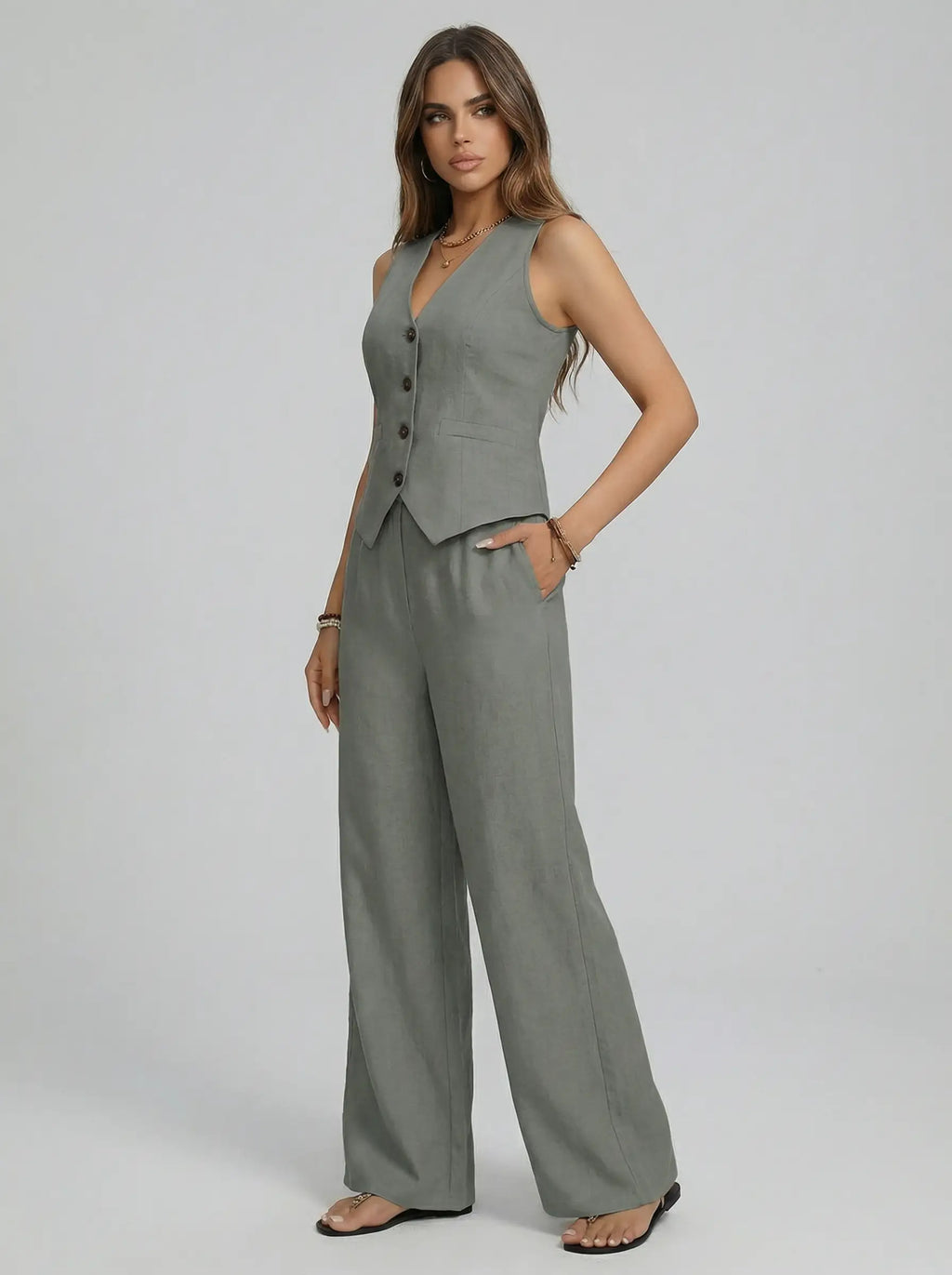 Sofía | Conjunto de Chaleco y Pantalón