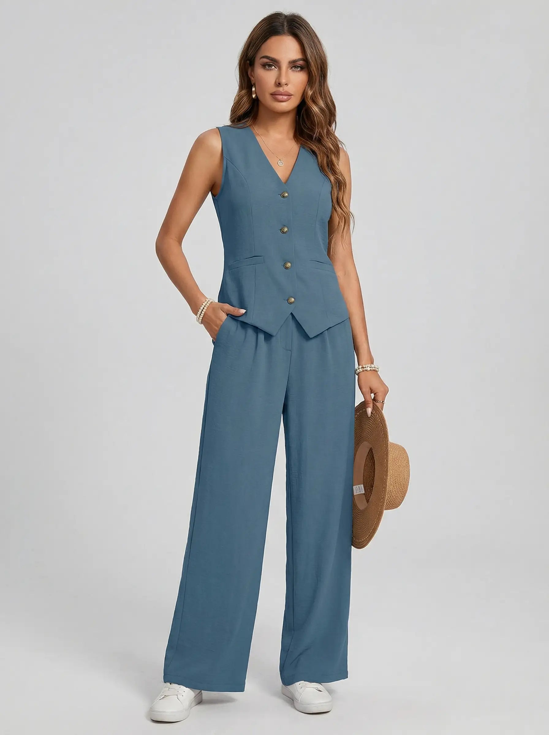 Sofía | Conjunto de Chaleco y Pantalón