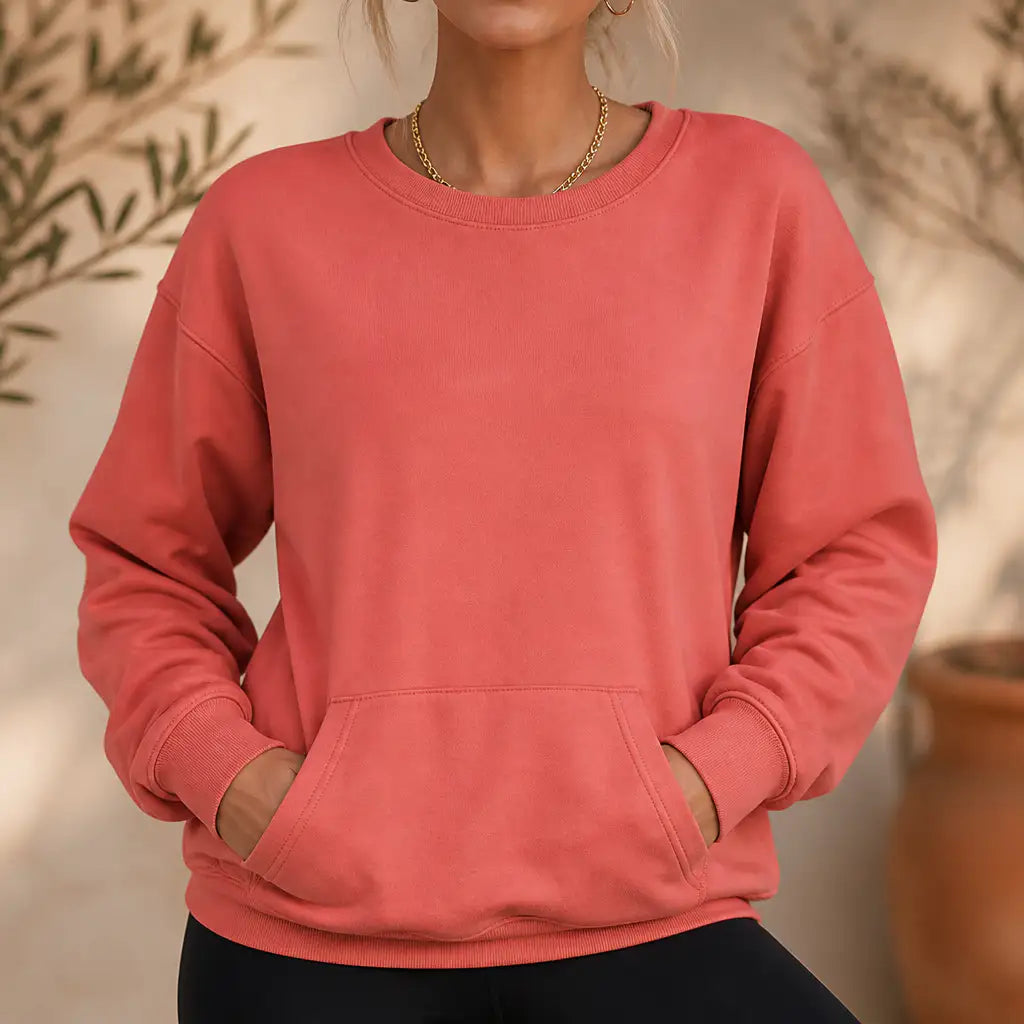 Anselma | Sudadera Oversize con Bolsillo Canguro