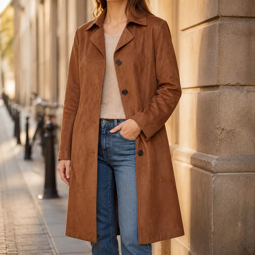 Dorotea | Gabardina de Ante Sintético