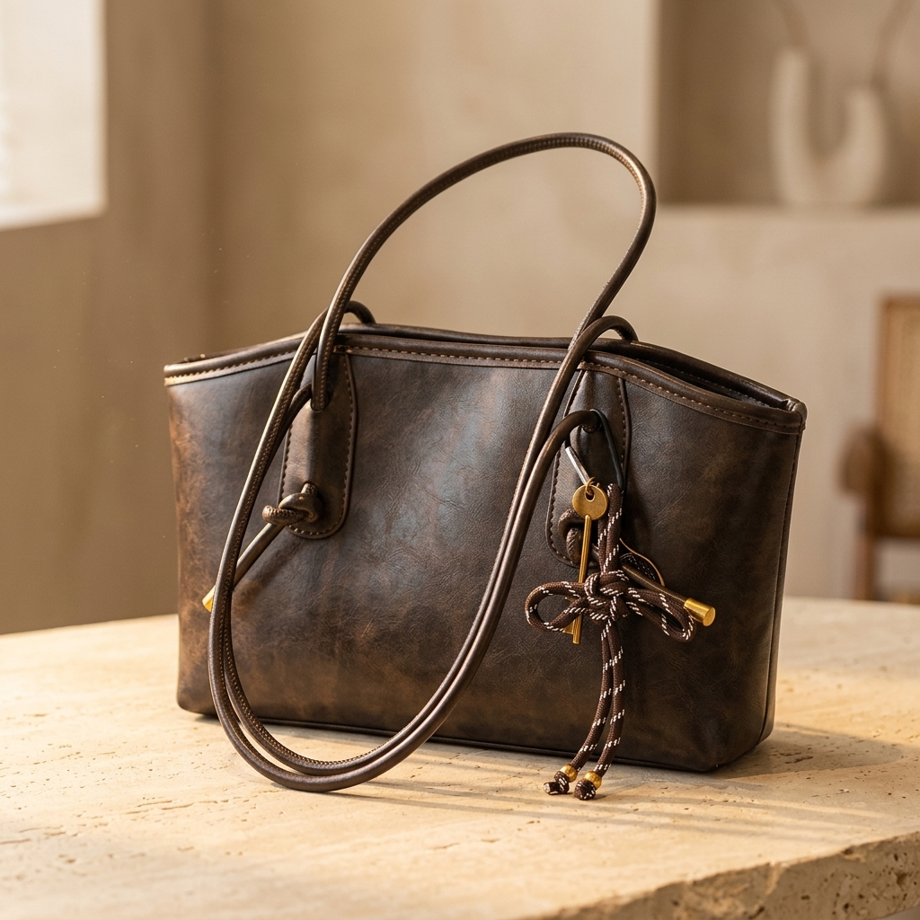 Fabiola | Bolso de Hombro Efecto Piel Vintage