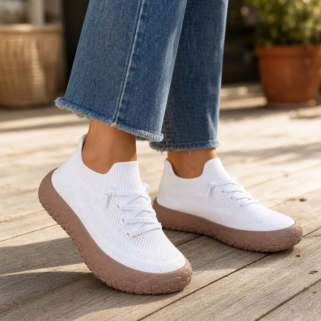 Bernarda | Zapatilla de Malla con Cuello Elástico