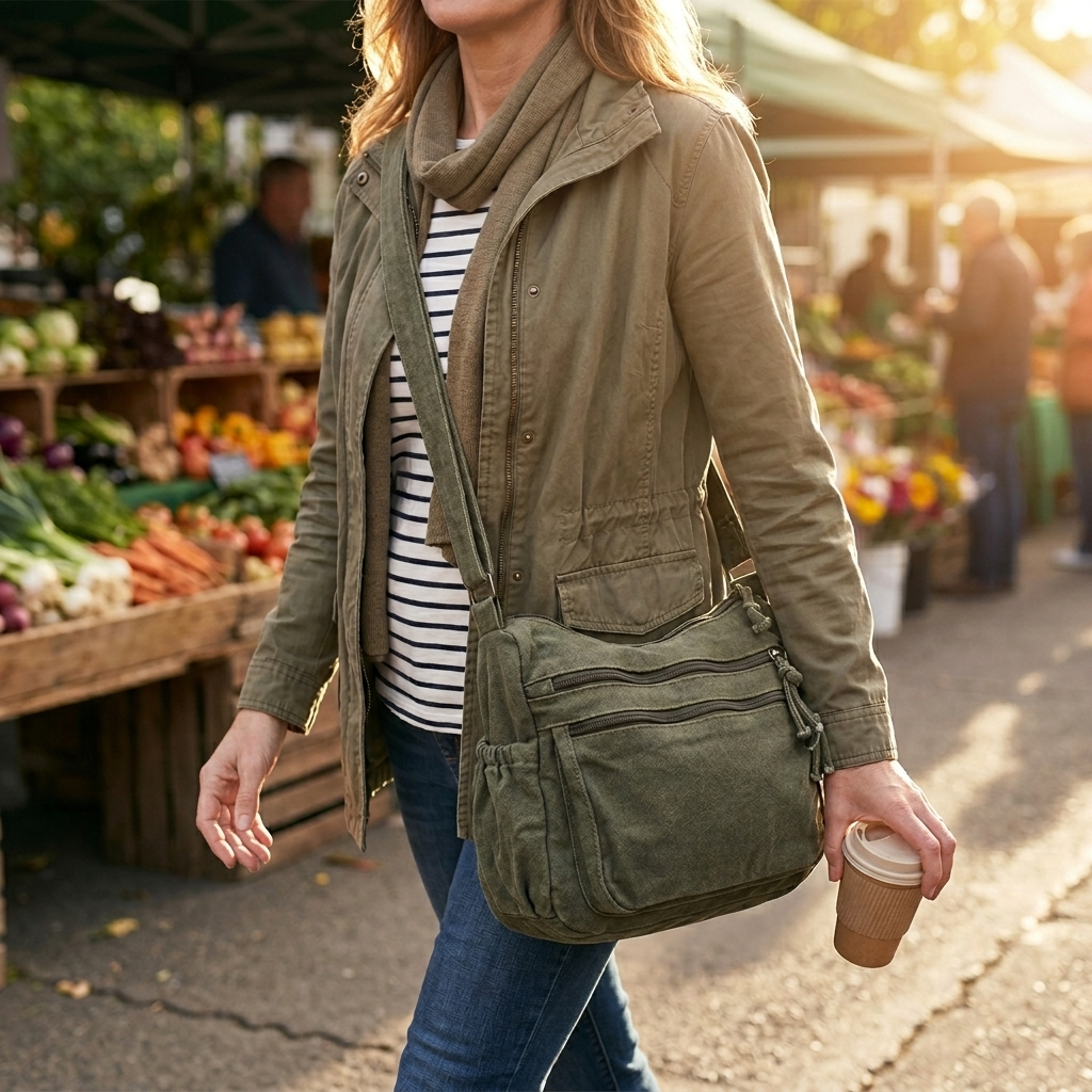 Emerenciana | Bolso Saco de Lona Lavada