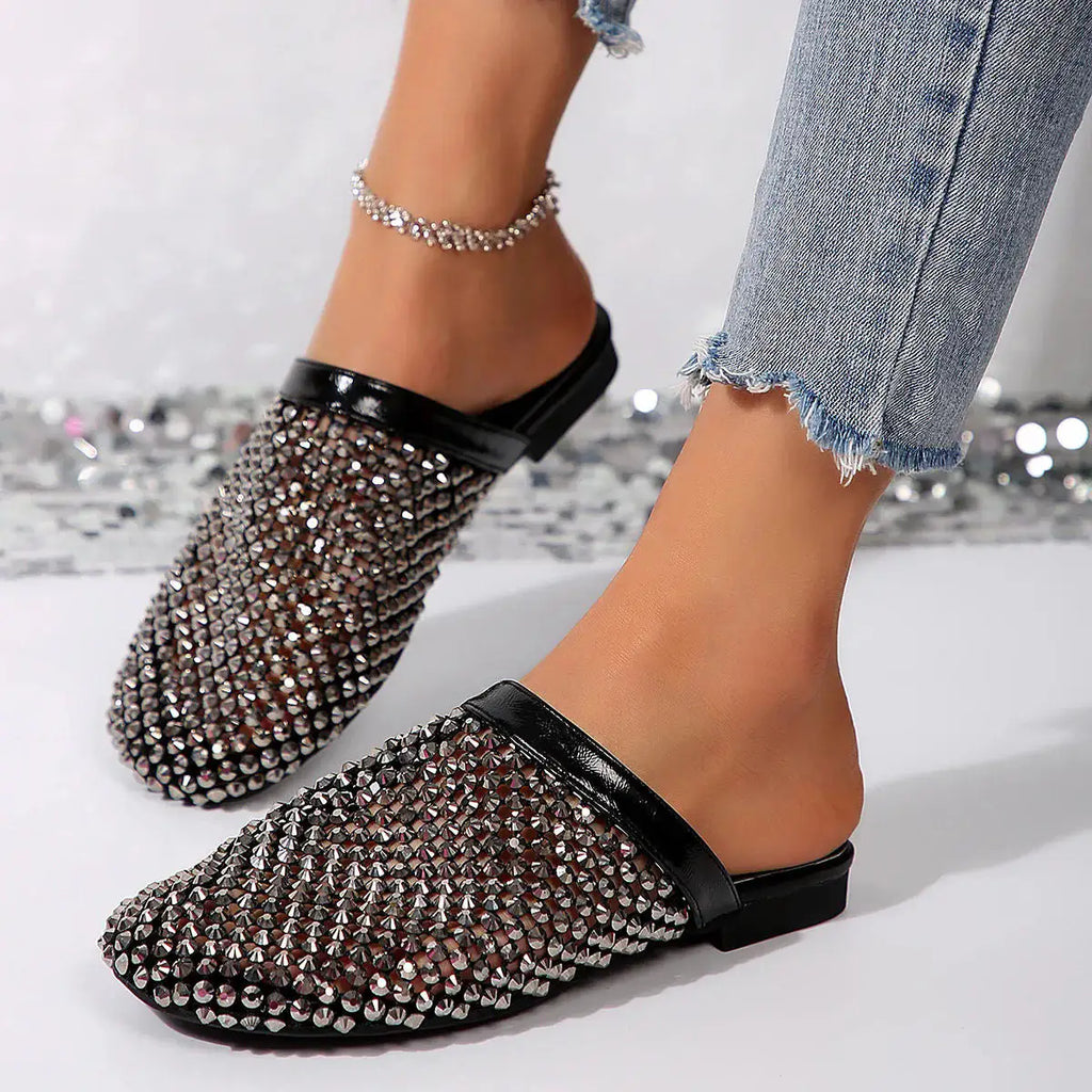 Rosenvale™ | Sandalias con Pedrería y Punta Redonda