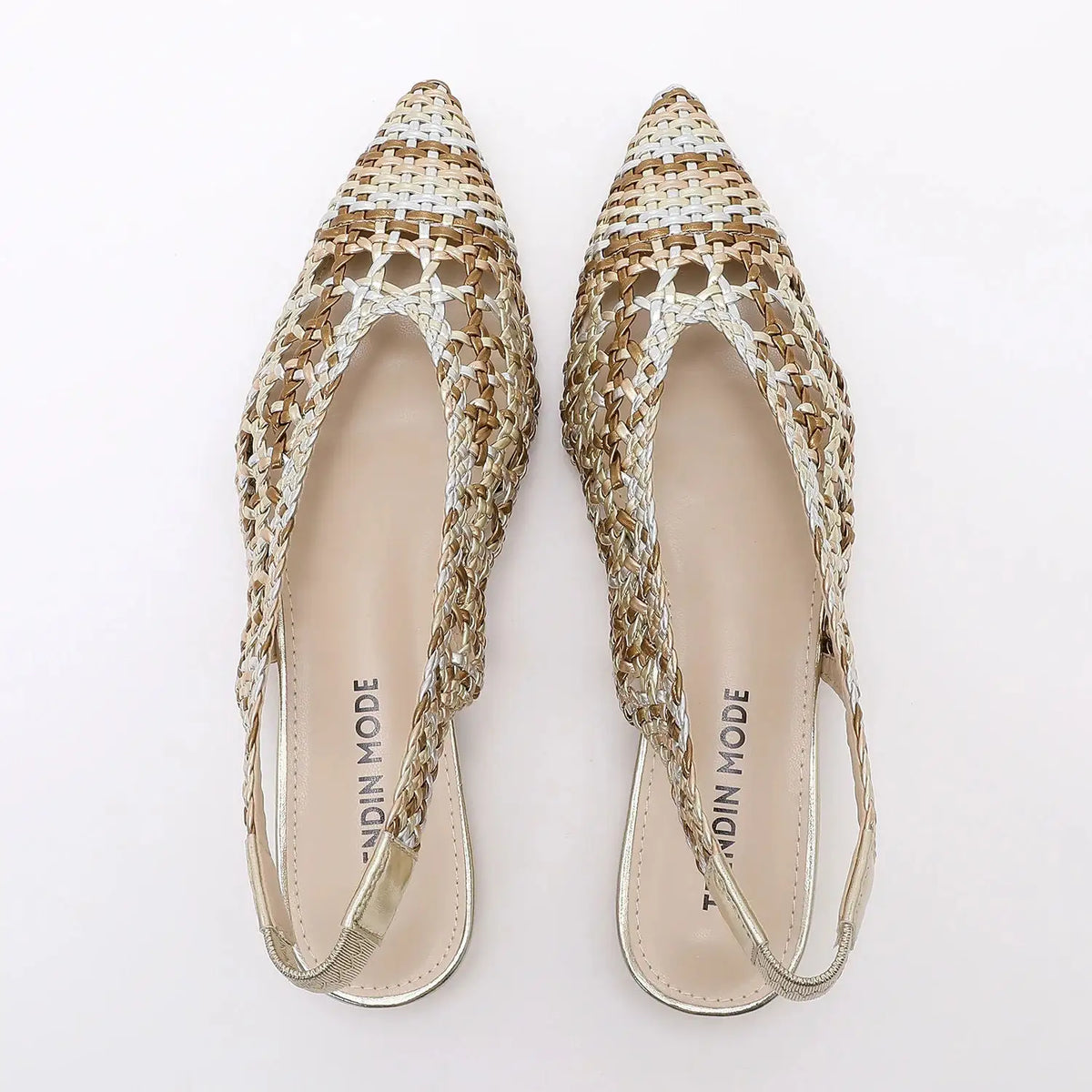 Trendiva™ | Sandalias Planas Trenzadas en Punta