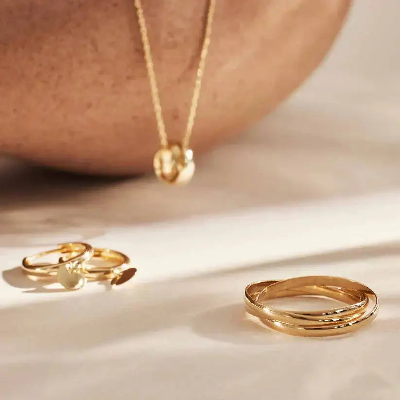 Adriana | Anillo Dorado Ajustable
