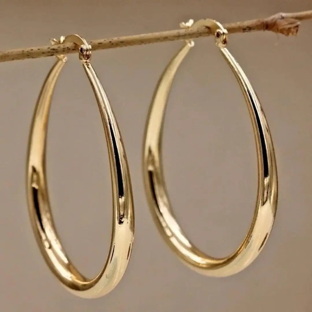 Nieves | Pendientes Dorados Estilo Vintage
